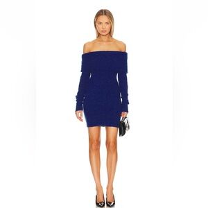 Danya Sweater Dress in Royal Blue - ASTR The Label